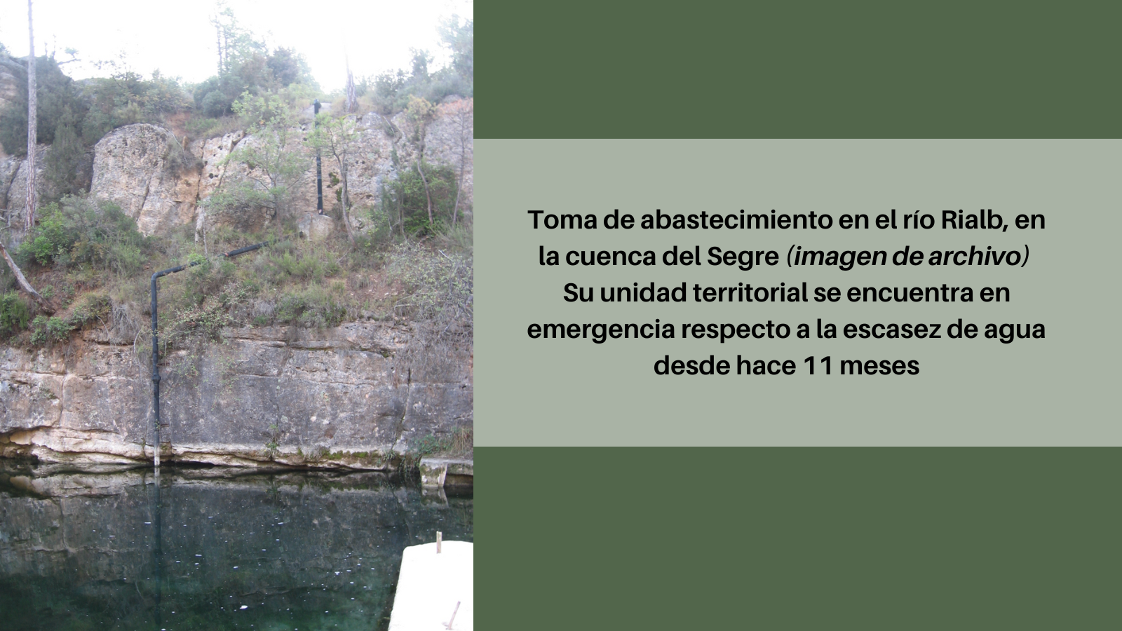 La CHE se dirige a los abastecimientos ante la situación de sequía - Imagen 1