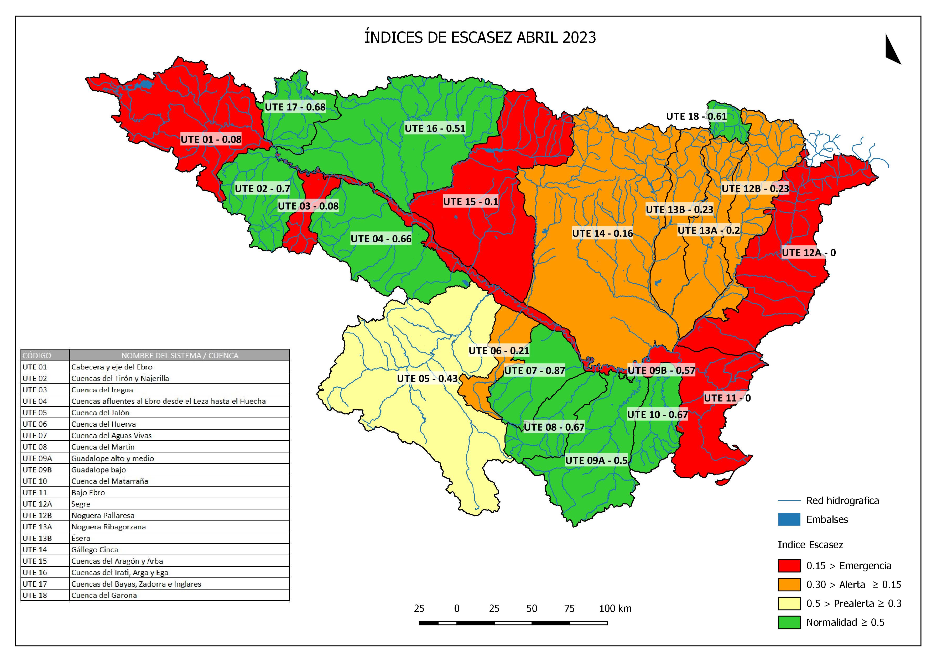 La CHE publica el avance quincenal del Informe mensual de sequía en la Cuenca del Ebro