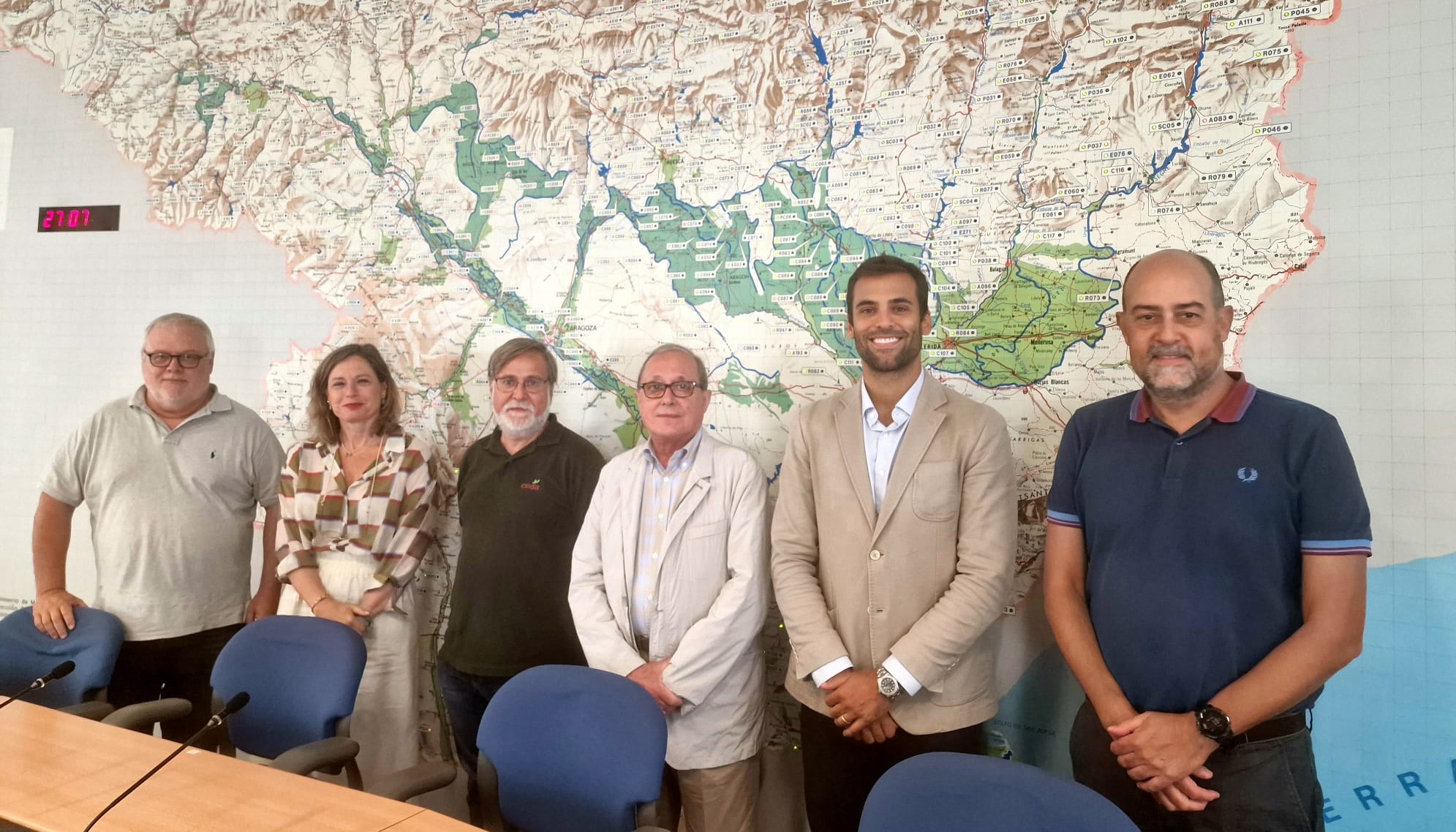 La CHE y la Asociación Catalana de Comunidades de Regantes (ACATCOR) intercambian información y experiencias en el contexto de la sequía