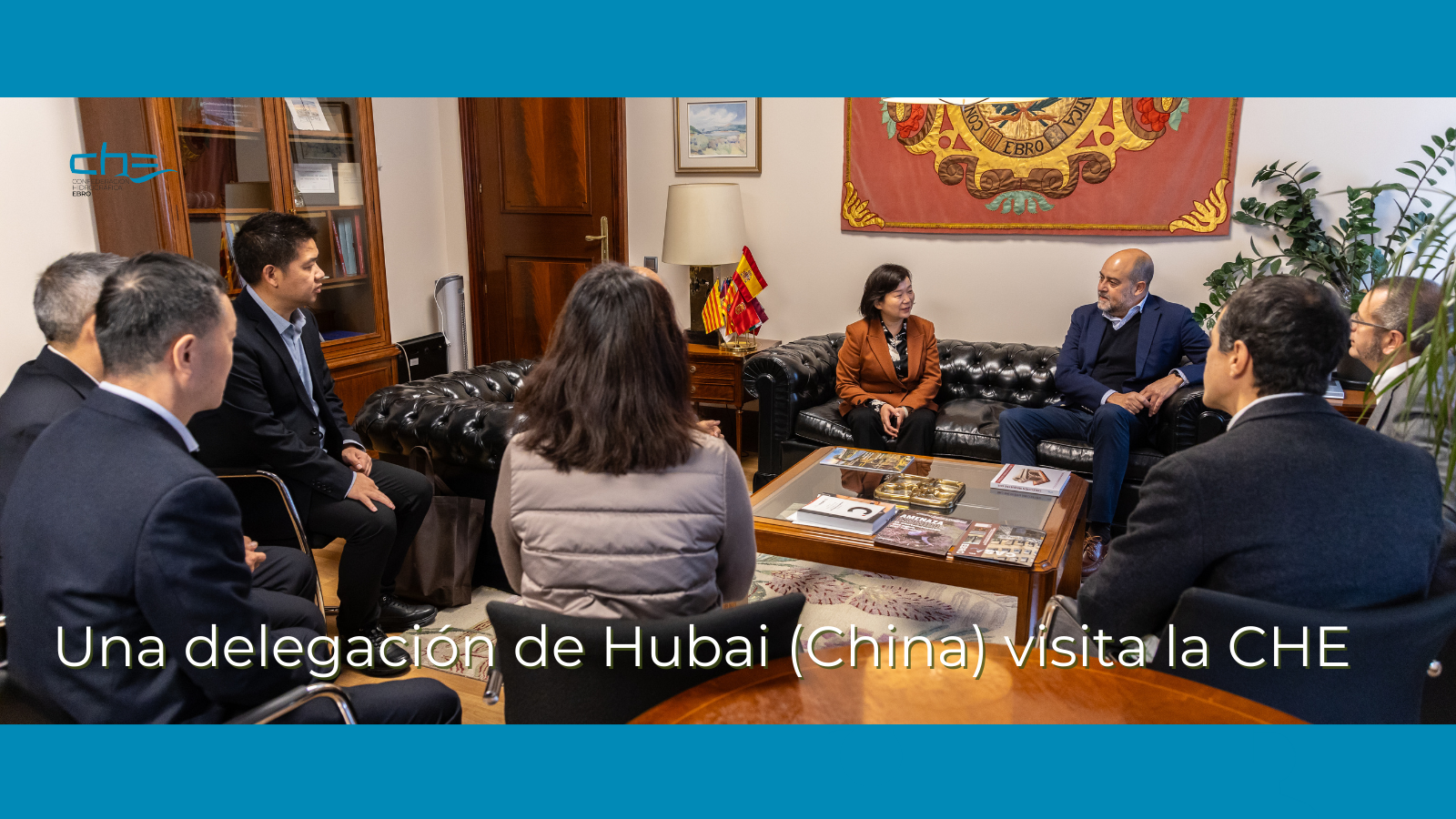 Una delegación de la provincia de Hubei (China) visita la CHE Una delegación de la provincia de Hubei (China) visita la CHE