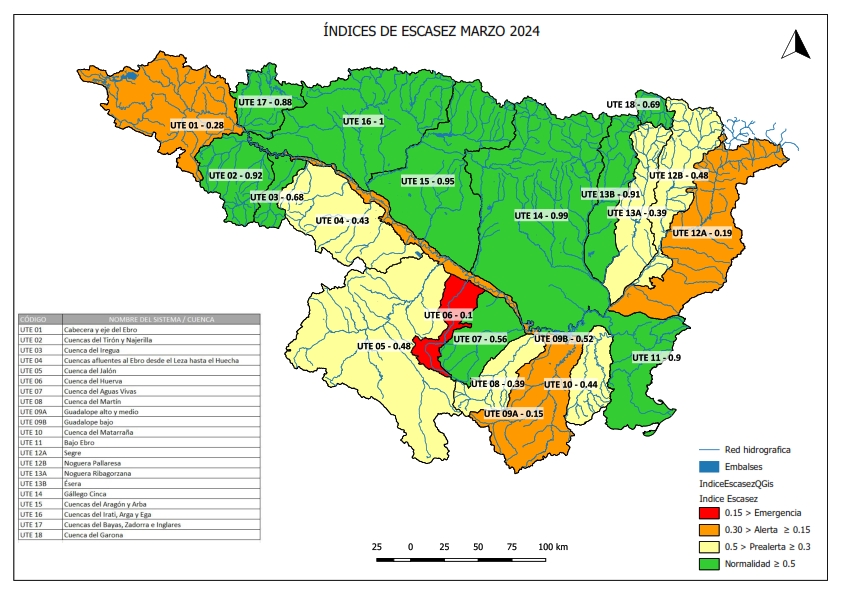 La CHE declara el final de la “Situación excepcional por sequía extraordinaria” en la unidad territorial del río Segre (Lleida) La CHE declara el final de la “Situación excepcional por sequía extraordinaria” en la unidad territorial del río Segre (Lleida)