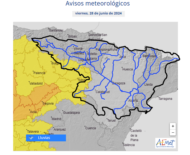 AVISO HIDROLÓGICO - Debido a las lluvias, se intensifica la vigilancia en cauces con cuenca vertiente pequeña y barrancos de Castilla y León, y La Rioja AVISO HIDROLÓGICO - Debido a las lluvias, se intensifica la vigilancia en cauces con cuenca vertiente pequeña y barrancos de Castilla y León, y La Rioja