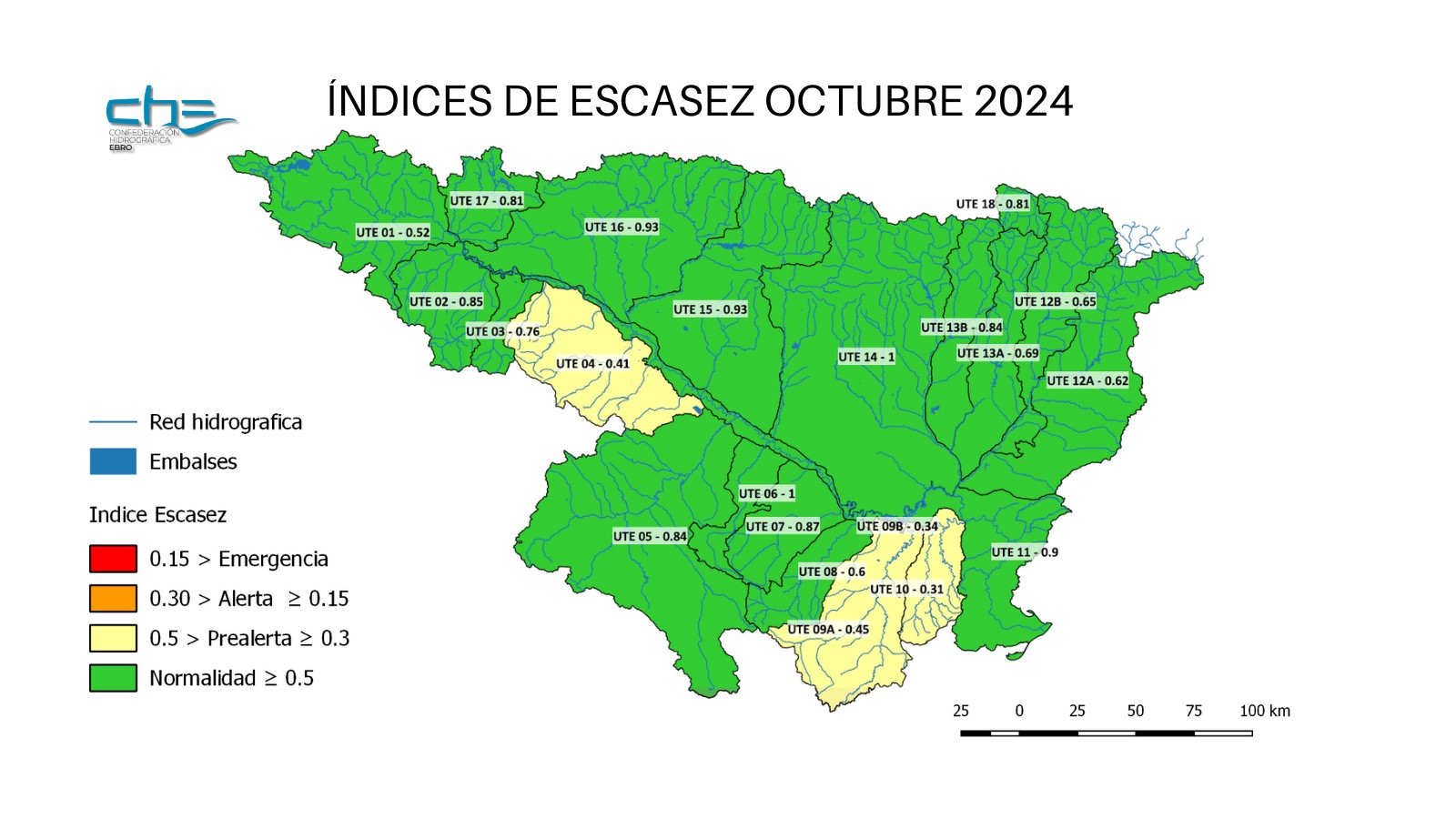 Informe mensual de indicadores de sequía y escasez, octubre 2024 Informe mensual de indicadores de sequía y escasez, octubre 2024