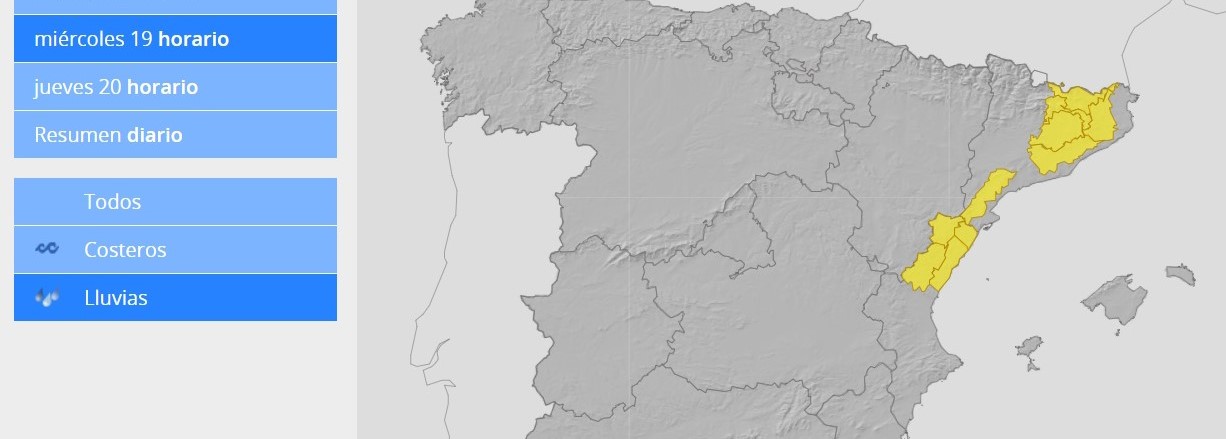 Con base en el pronóstico meteorológico de la AEMET, se esperan incrementos de caudal en buena parte de los ríos de los tercios meridional y oriental de la Cuenca del Ebro, siendo relativamente más importantes los que se puedan producir en las cuencas de los ríos Bergantes y Matarraña
