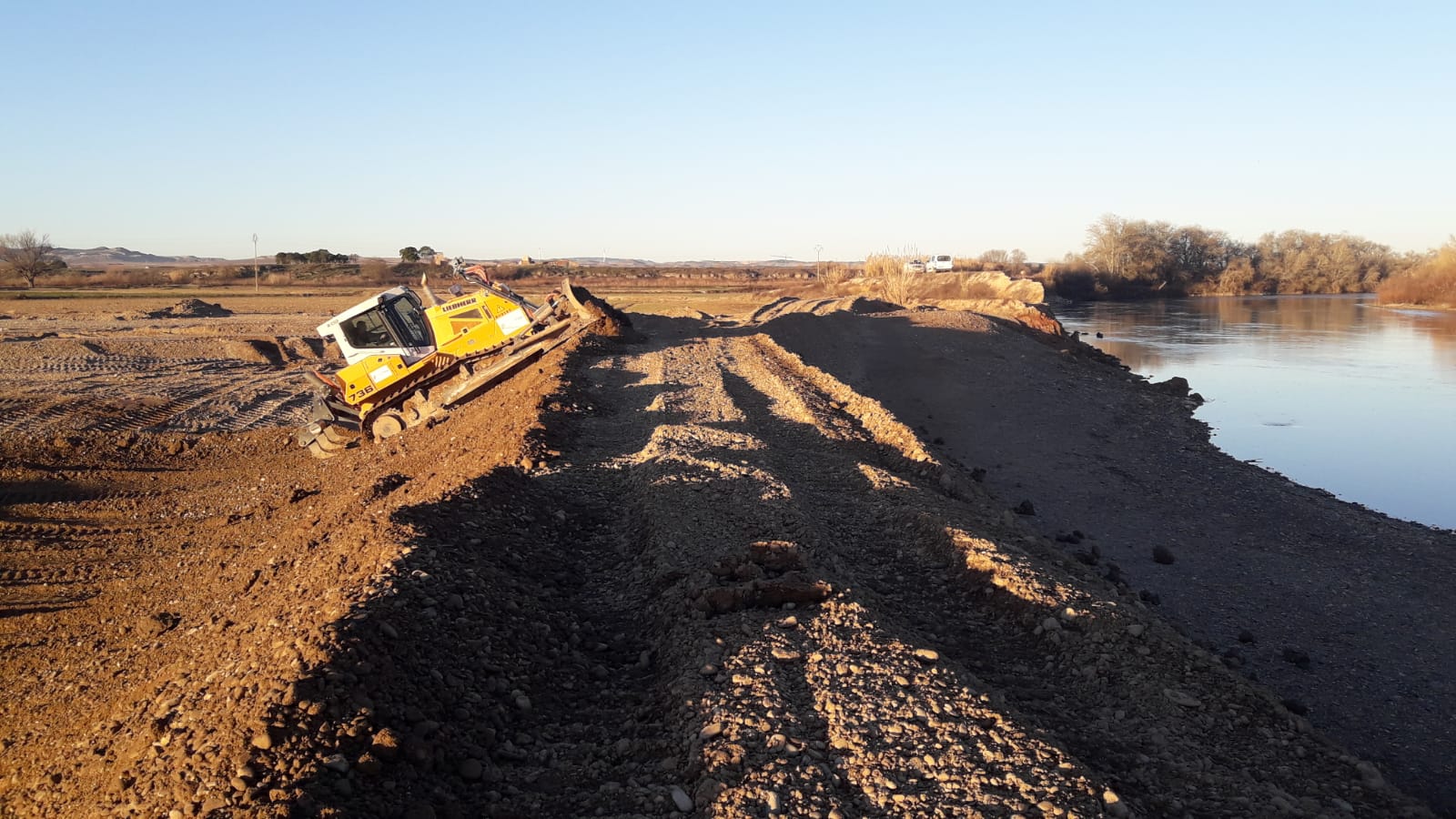 Arrancan en Aragón, Navarra y La Rioja las obras de emergencia de la FASE 1 por la crecida extraordinaria del pasado diciembre en el tramo medio del Ebro