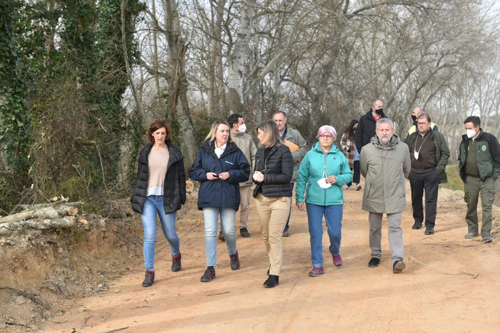 Las obras de emergencia - FASE 1 por las crecidas del Ebro avanzan en La Rioja con cuatro intervenciones concluidas y dos nuevas en ejecución