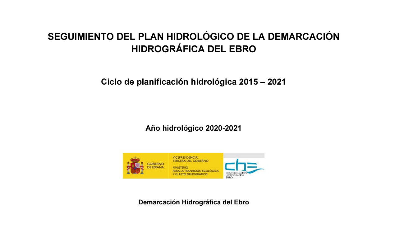 Informe de Seguimiento 2021 del Plan Hidrológico